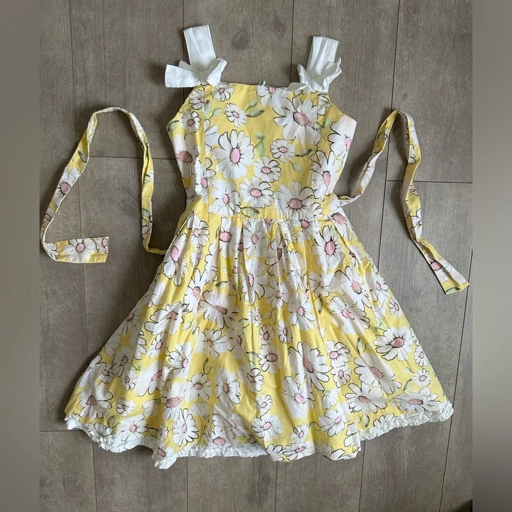 Vintage Children’s Place Girl’s Dainty Daisies Cotton Dress Fit and Flare Size 6